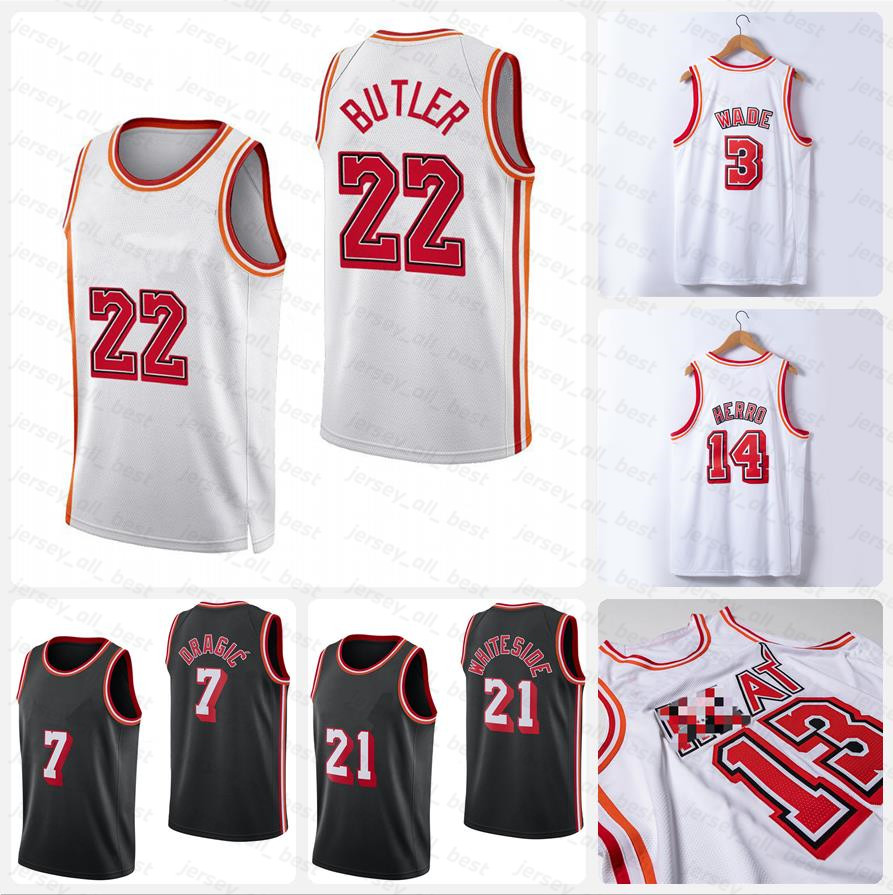 

2022-23 Classic Edition Custom Basketball Miamis Jersey 13 Bam Adebayo 22 Butler Dwyane 3 Wade Tyler 14 Herro Kyle 7 Lowry Bam 55 Robinson, Black
