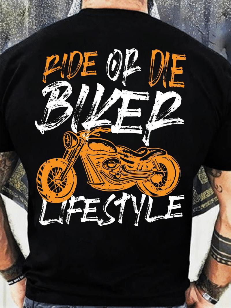 

Men' T Shirts 2022 Fashion Men' Motorcycle Rider Slogan Printed T-Shirt Sports Fitness Shirt Loose Breathable Streetwear, Black