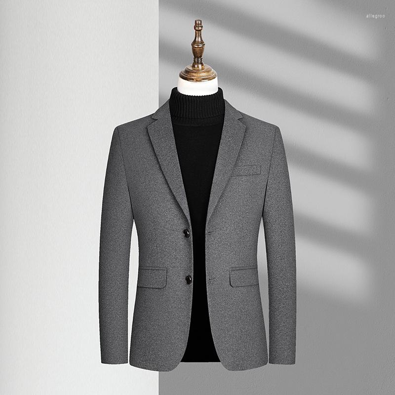 

Men's Tracksuits Autumn Men's Suit Casual Business Fashion Short Tweed Coat