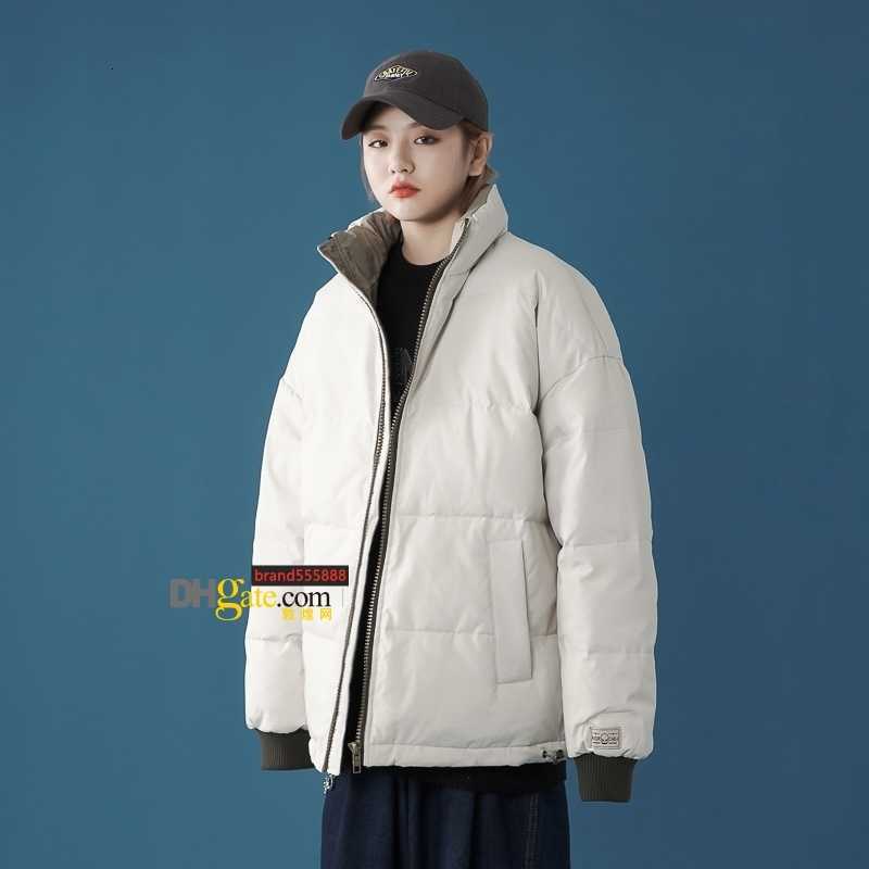 

Luxury winter new casual stand collar couple student men's white duck down jacket distribution, Green