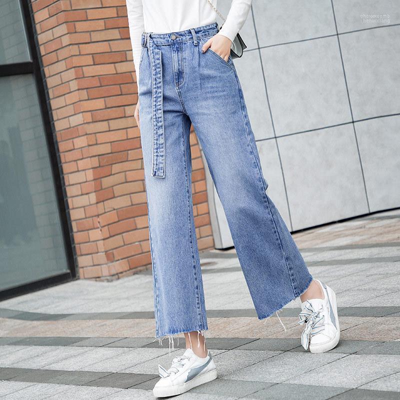 

Women's Jeans Women's Fashion Womens 2022 Spring Female High Waist Loose Thin Speaker Wild Blue Nine Pants Women Casual