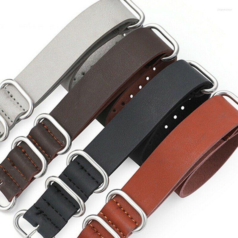 

Belts Watch Strap Band 18 20 22 24 MM G10 Military Leather Buckle, Black