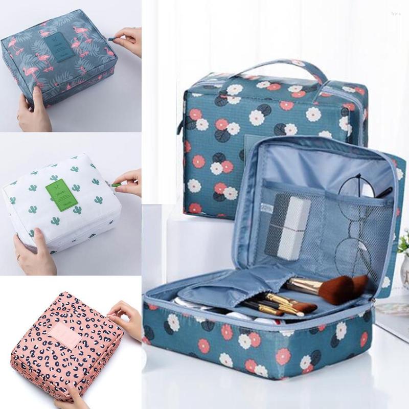 

Cosmetic Bags Women Outdoor Waterproof Travel Organize Toiletries Personal Hygiene Portable Bag Girl Storage Beauty Makeup Case, Cactus