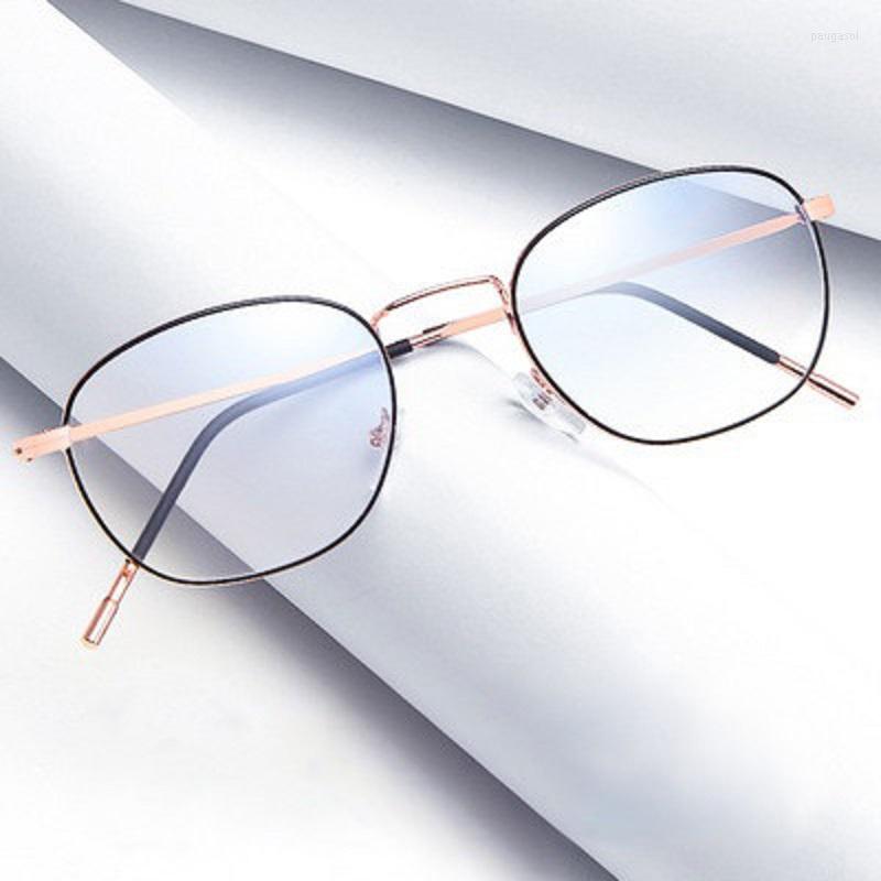 

Sunglasses Frames Optical Glasses Frame Women Men Round Oversized Eyeglasses Metal Spectacles Clear Lenses 2022