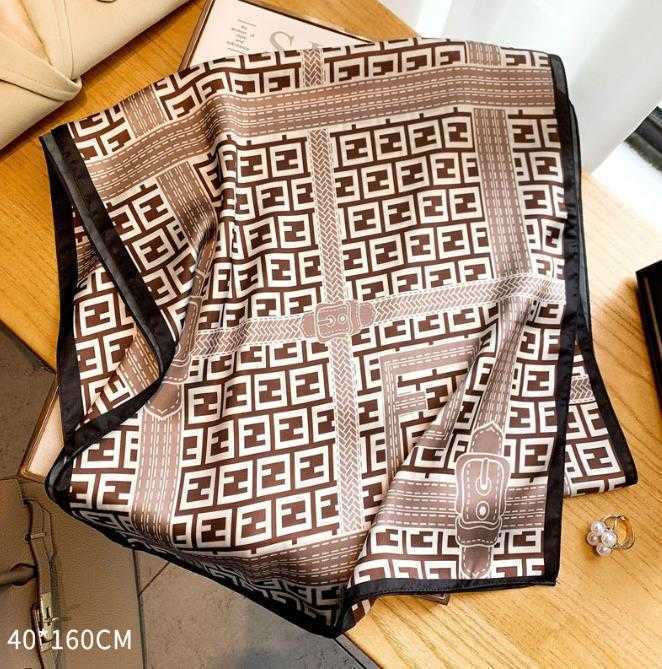 

2022 Presbyopia Letters Print Floral Silk Scarf Vintage Shawl Women Fashion Polyester Long Scarves Warm Paris Head Wrap