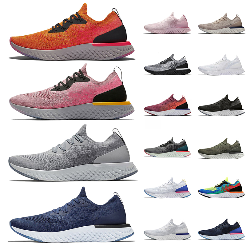 

With Socks 2022 Epic React Running Shoes Fly V1 V2 Women Mens Trainers Knit Runners Sneakers Orange Plum Dust Navy Blue Pink Black White Light Grey Red Jogging Sports, #25 olive 40-45