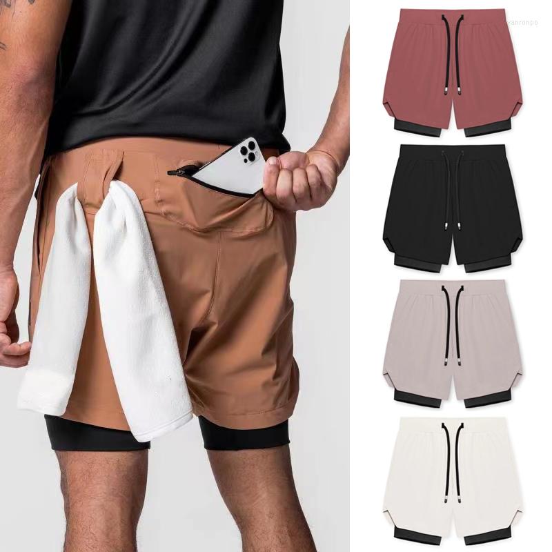 

Men's Shorts 2022 Summer Men's Mens 2 In 1 Beach Sport Quick Drying Running Workout Gym Exercise Fitness Sweatpants, Black