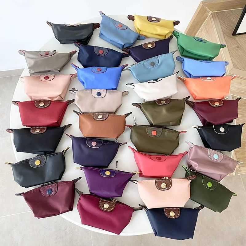 

Fashion Mini Cute longchp Bag Purse Female Mini Dragon Waterproof Dumpling Bags ladies blue wallet Hand Lipstick Nylon Key holders, Classic black