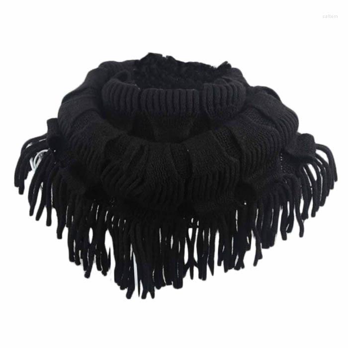 

Scarves Deal Women Winter Fashion Infinity Thick Neck Warmer Scarf With Long Fringed 100pcs