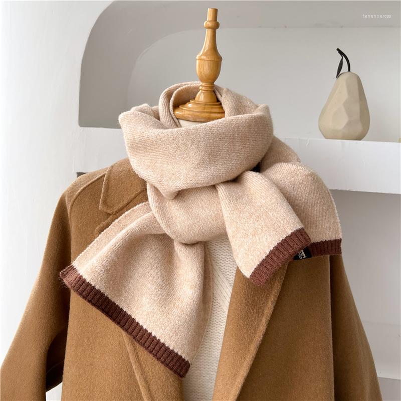 

Scarves Sample Solid Knitted Scarf For Women Autumn Winter Warm Woolen Shawl Wraps Bufanda Soft Neckerchief Korean Style Foulard 2022