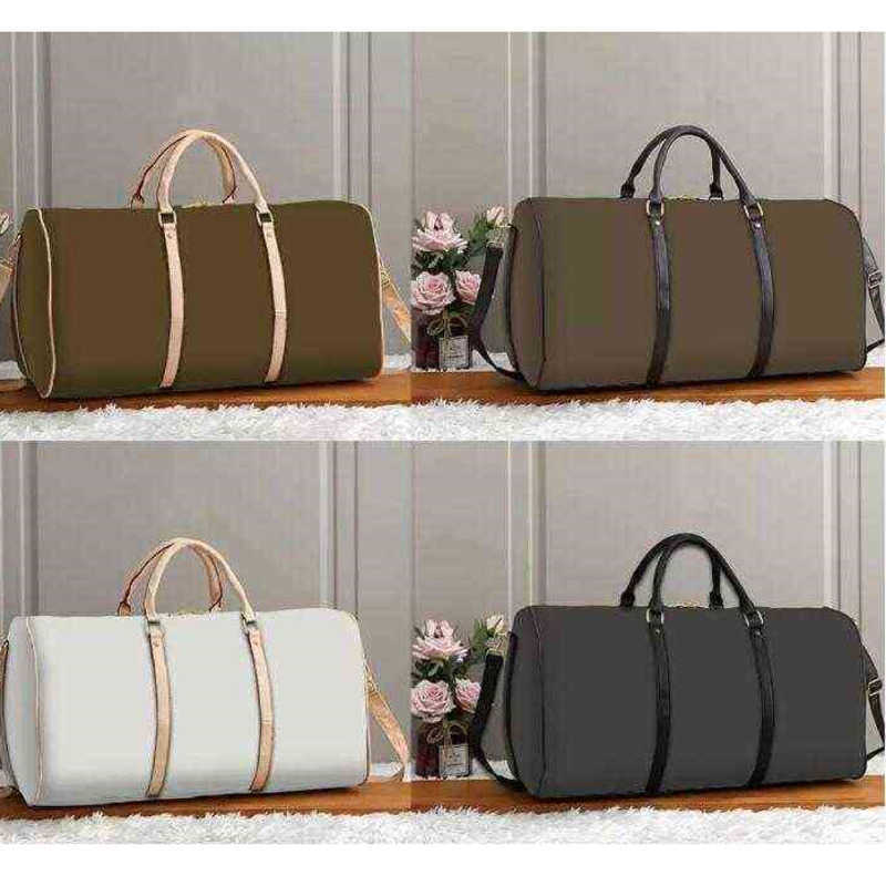 

Totes Designer- LOU VUT Women Men Bags Fashion Duffle Sports Bag Gym Leather Luggage Handbags Large Capacity Sport, Black