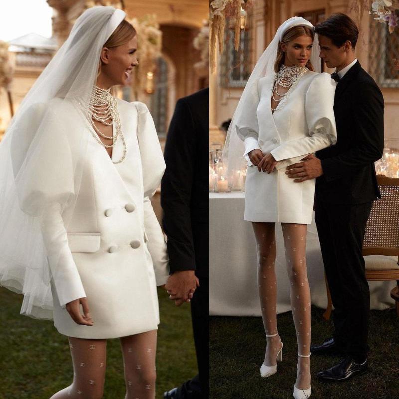 

Women's Suits Elegant Wedding Women Double Breasted Fashion Female Clothing Custom Made Lantern Sleeve Prom Party Dress, Black