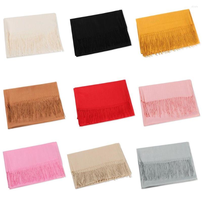 

Scarves Fashion Tassel Women Long Bandana Warm Cashmere Shawl Knitted Scarf