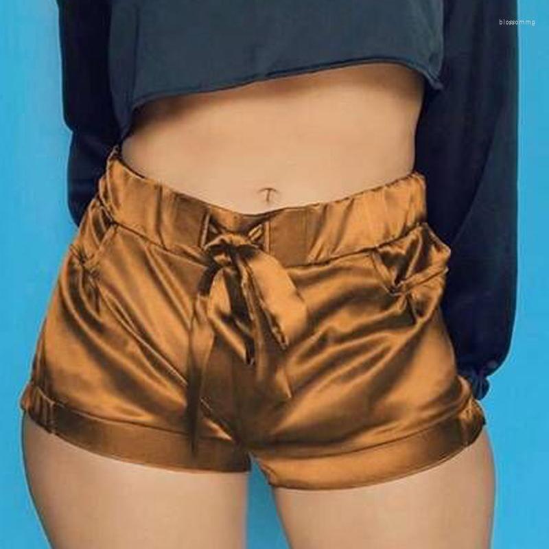 

Women' Shorts Women Pink Satin Fashion Sexy Bodycon Workout Flannel Short Pants Feminino Pantalones Mujer Fitness Soft Sportwear