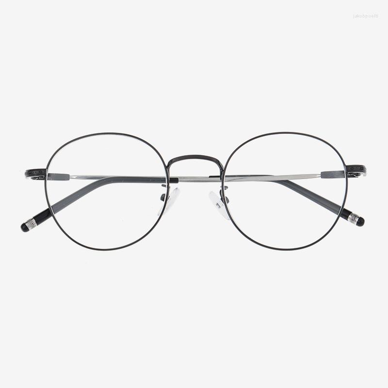 

Sunglasses Frames Retro Round Glasses Frame Metal Gold Women Men Spectacles Optical Mirror Ultra Light