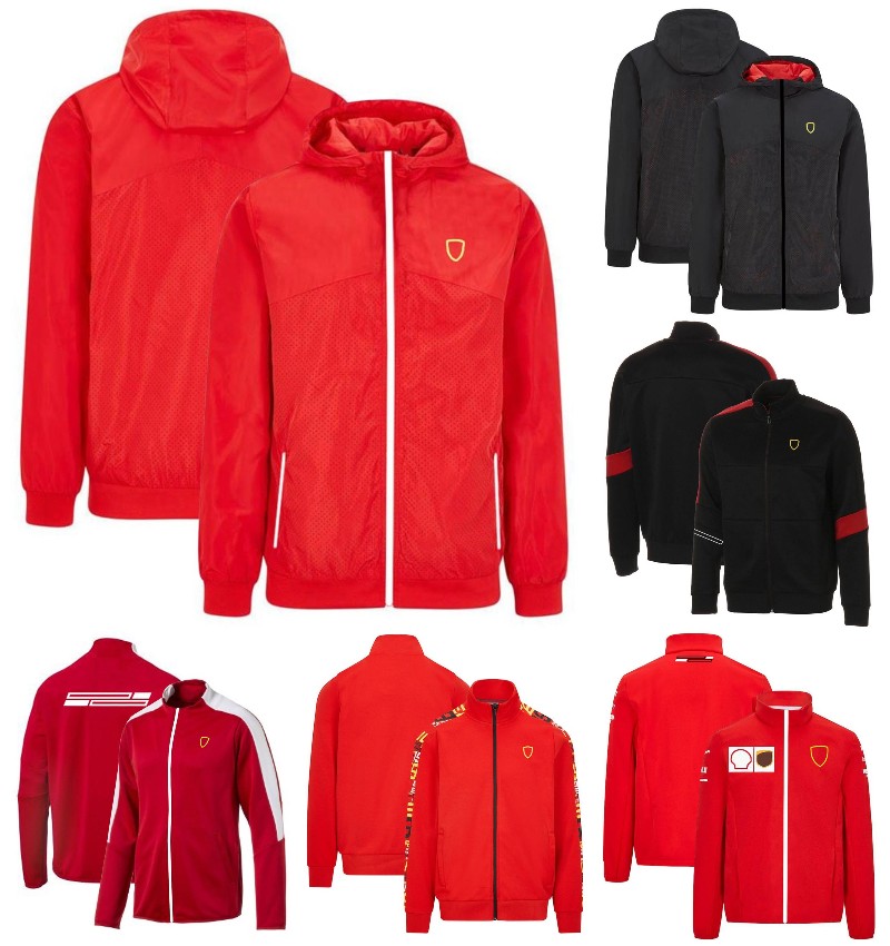 

F1 Jacket Zipper Sweater Coat Fleece Warmth Formula 1 Racing Suit Off-road Cycling Shirt Windproof Large Size Sweatshirt Can Be Customized