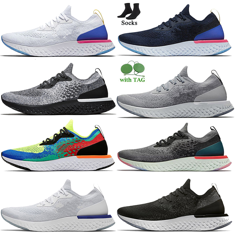 

Wholesale Epic React Fk v1 v2 Running Shoes 2022 Fashion Women Mens Light Grey All White Black Navy Blue Pink Olive Belgium Plum Dust Slip On Loafers Trainers Sneakers, #25 olive 40-45