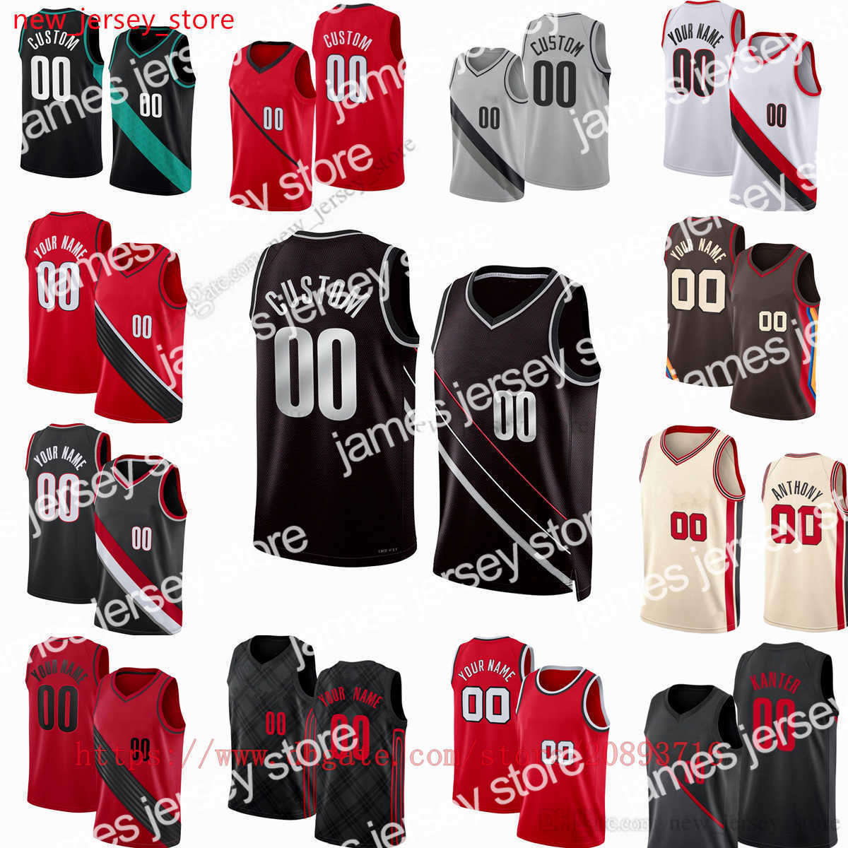 

Basketball Jerseys 2022-23 New Season Custom Printed Basketball Jersey 17 Shaedon Sharpe 0 Damian 1 Anfernee Lillard Simons Jerami 9 Grant 11 Josh Hart 26, Printed (with team logo)