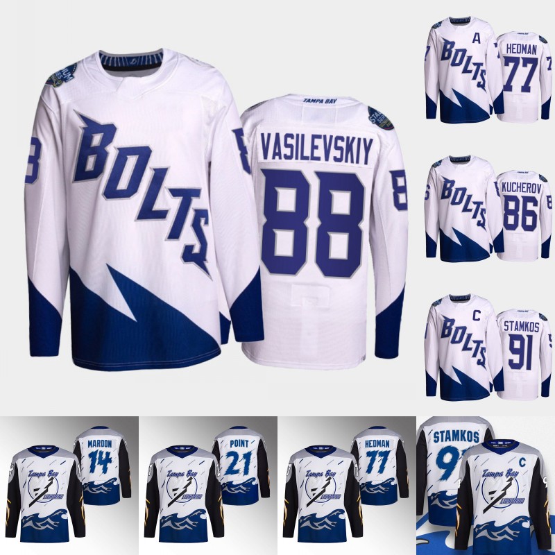 

Tampa Bay Lightning Andrei Vasilevskiy 2022 Stadium Series Jersey Steven Stamkos Nikita Kucherov Patrick Maroon Mikhail Sergachev Anthony Cirelli Victor Hedman, Blank no name no number
