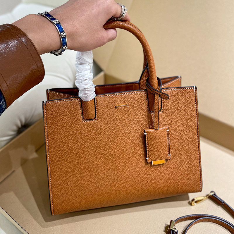 

Frances Tote Bag Shopping Women Handbag Purse Crossbody Shoulder Bags Genuine leather Large size capacity Hobo pouch Fashion letters Removable straps, Black