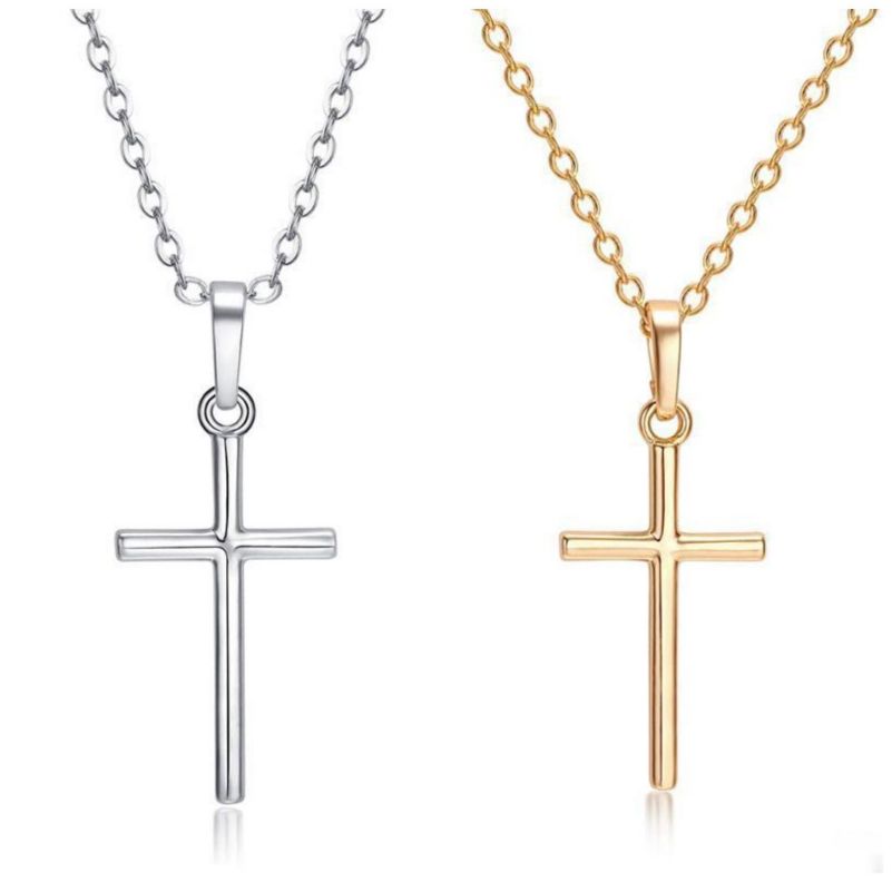 

Cross Necklace Faith Pendant Necklaces Simple Tiny God Lords Prayer Religious Jewelry Gift