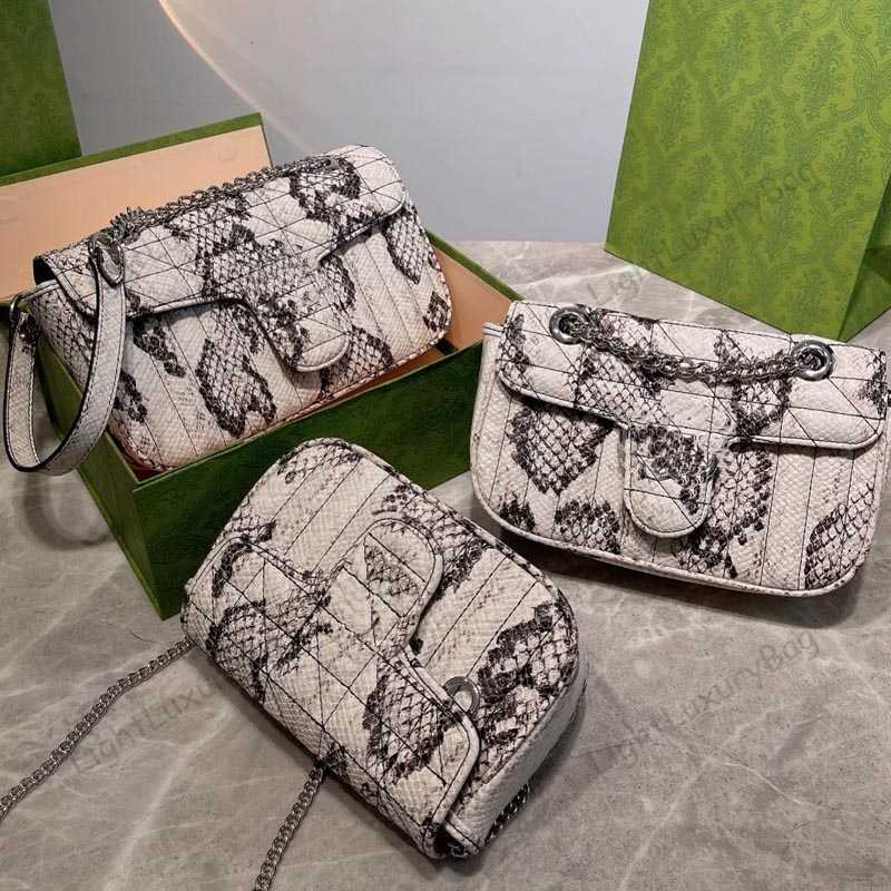 

3A designer Real Leather Serpentine CrossBody Bag fashion chain Shoulder Wallets Exquisite Womens classic luxury Female Purses 2201101