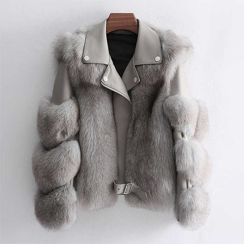 

Women' Fur Faux Fashionable Warm Short Jacket Women Autumn Winter Pu Leather Motorcycle Jackets Ladies Luxury Coat T221102, Camel