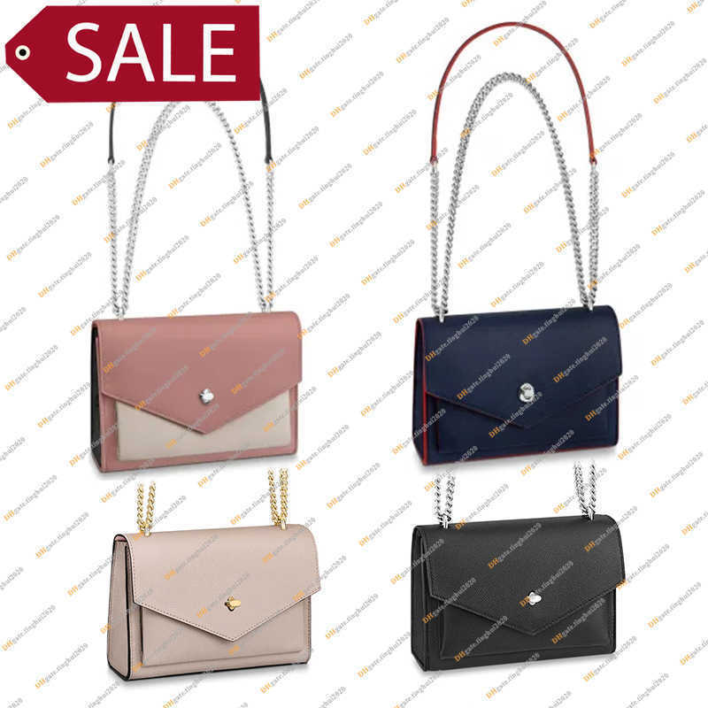 

Lvs Crossbody Ladies Fashion Casual Designe Luxury MYLOCKME Chain Bag Shoulder Bag Crossbody TOTE Handbag High Quality Genuine Leather TOP 5A M51418 Q32F Q32F, Black 1 / with dust bag