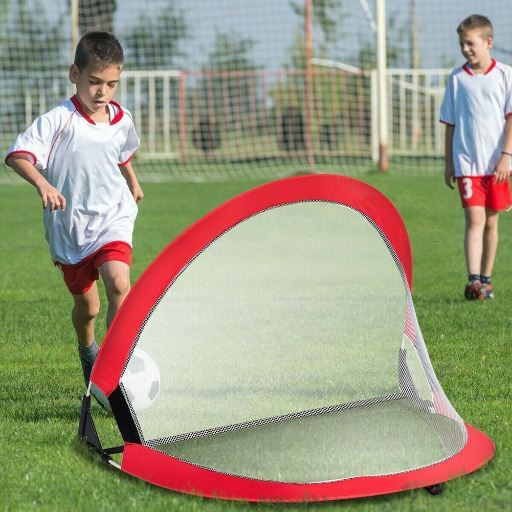 

Balls Portable Soccer Goal Folding Up Play Goal Set Soccer Net For Kids Football Goal Practice Shooting Toy Equipment 221102