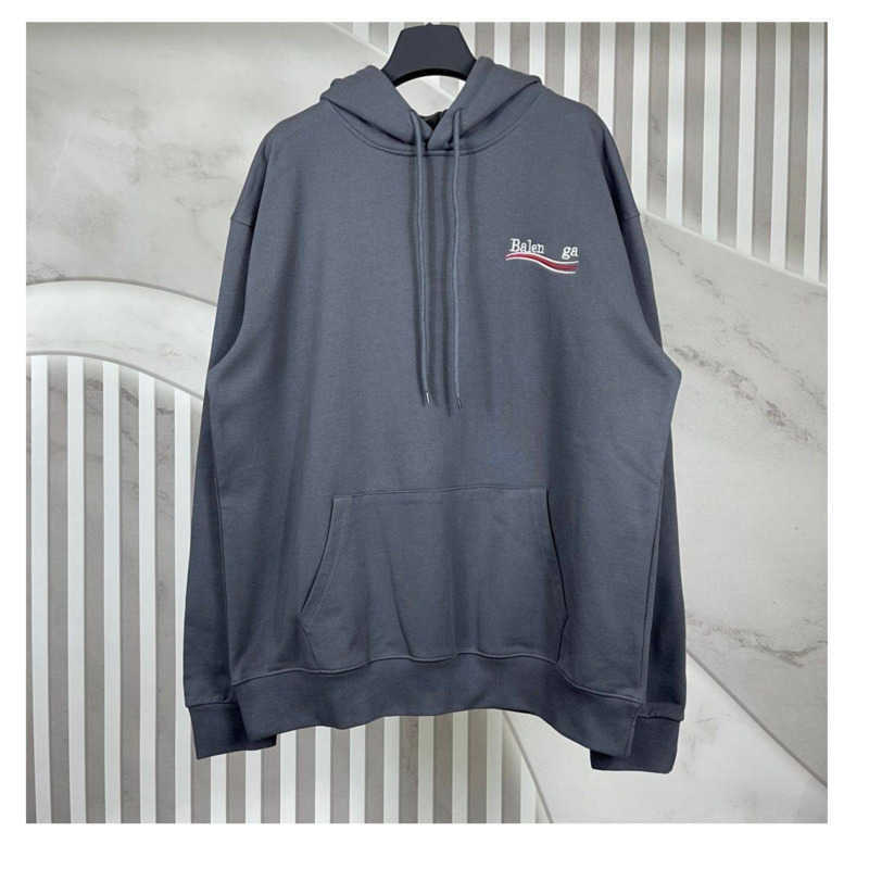 

Fashion Brand Designer Hoodies Paris Coke Wave Embroidery Letter Hooded Sweatshirt for Men And Women Black Balanciagas