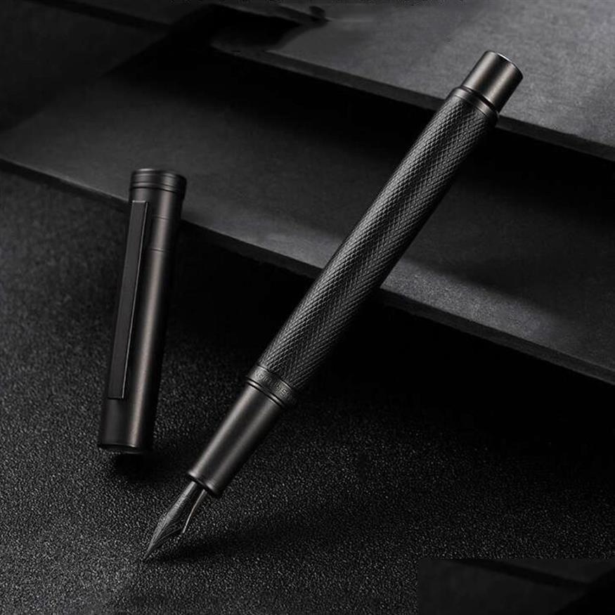 

Fountain Pens Luxurious Hongdian 1850 Classic Black Nib Forest Fountain Pen Business Stationery Office School Supplies317T Drop Deli Dhyuz, Red