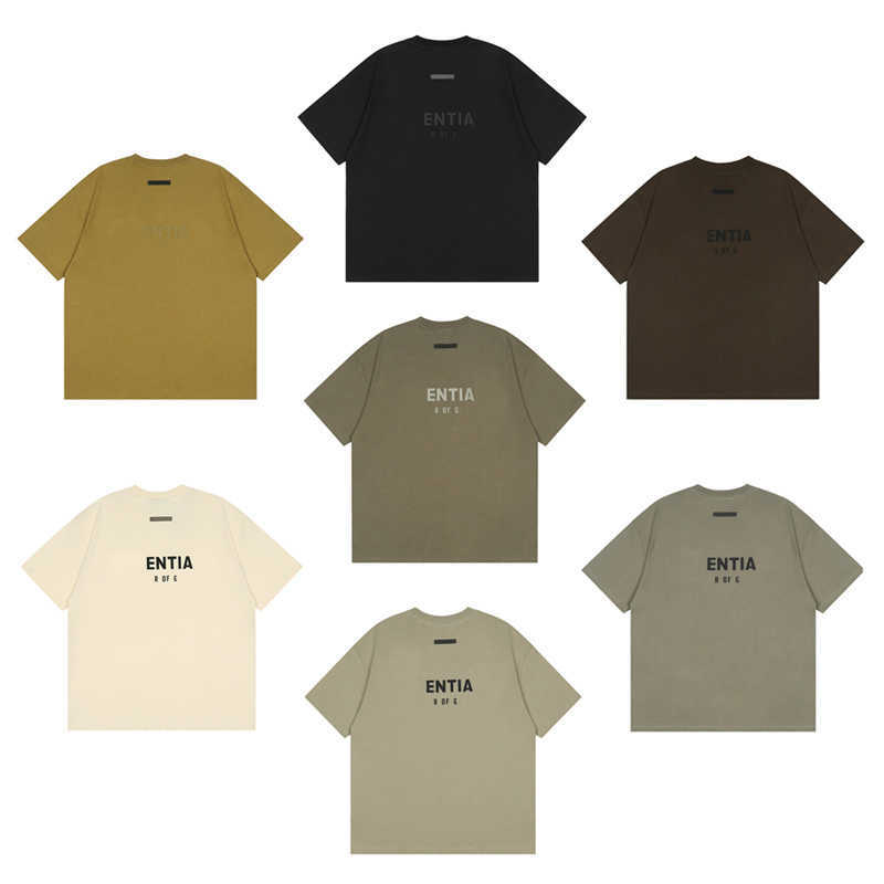

ENTIA Tshirts Mens Women Designers T Shirts Loose Oversize Tees Apparel Fashion Man S Casual Chest Letter Shirt Clothing Street Shorts, Customize