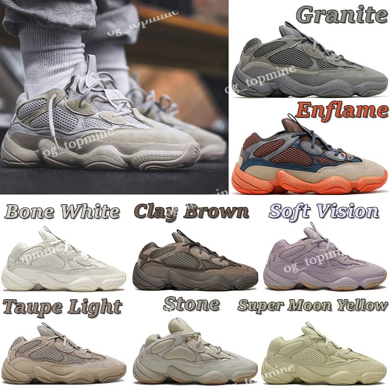 

With Original Box NEW SHOES yeezys yeezzys Designer Running Shoes 500 Mens Womens Mesh Blush Granite Clay Brown Enflame Soft Vision Utility Black Taup xZwr