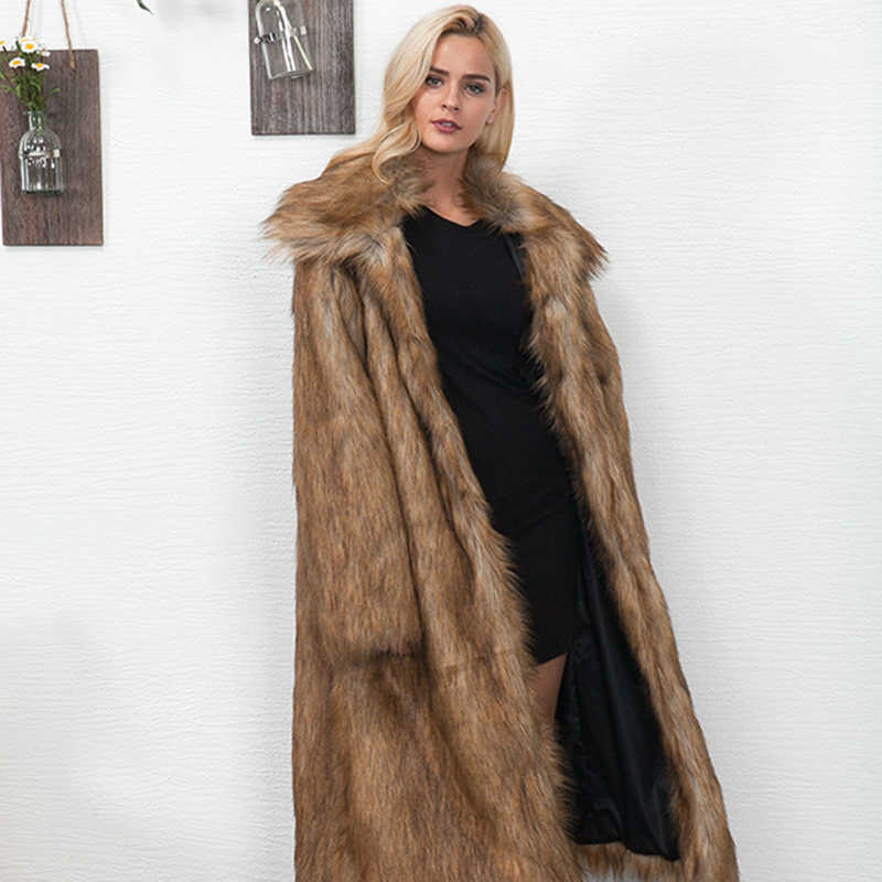 

Women's Fur Faux Coat Woman Winter 2022 Autumn Slim Fit Thick Ladies Warm Jacket New Plus Size Teddy Plush Outwear Top T221102, White and black tip