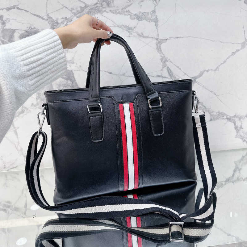 

blly Briefcases Totes handbag Briefcase Designer Bag men Women business handBag Luxurys Handbag Leather Design laptop bags 221029, Black 2--25*28cm