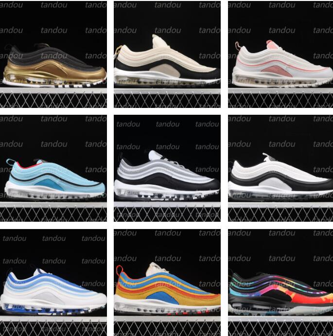 

Designer Airmaxs 97 Shoes 97s OG Running Shoes Men Women Camo Cactus Tint Oreo Barely Sneaker University Sports Trainers Zapatos Sneakers 36-45, Box