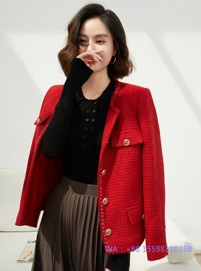 

2022 Christmas red womens coat 90% white duck down winter coat