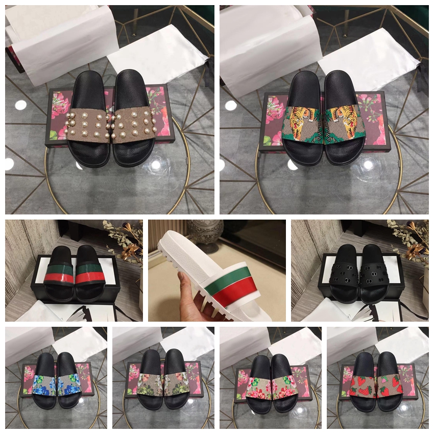 

2022 Mens Designers Slides Womens Slippers Fashion Luxurys Floral Slipper Leather Rubber Flats Sandals Summer Beach Shoes Loafers Gear Bottoms Sliders EUR 36-48