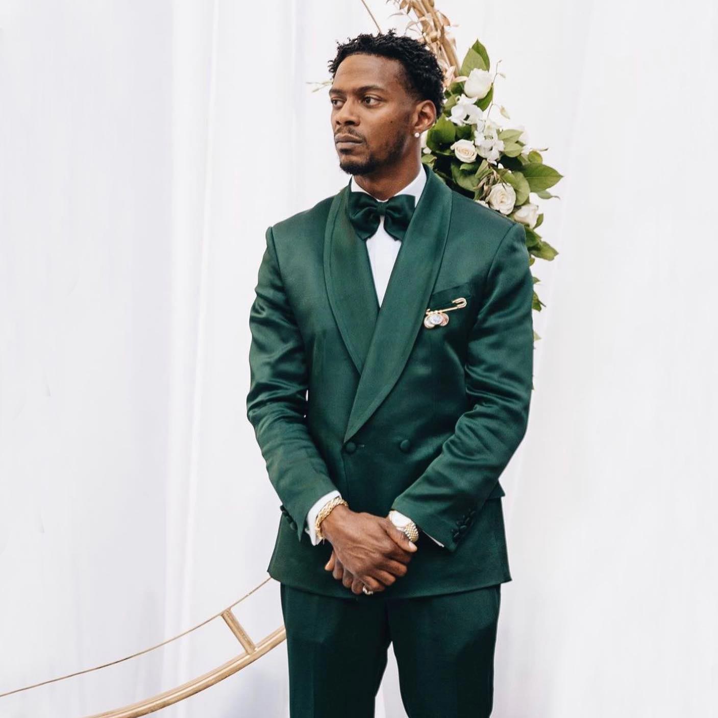 Dark Green Designer Groomsmen Wedding Tuxedos Slim Fit Mens Suits 2 Pieces Sets Double Breasted Blazers Formal Suit With Jacket And Pants