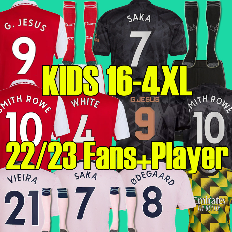 

XXXL 4XL 22 23 G. JESUS soccer jerseys Big size Fans Player Version SMITH ROWE PEPE SAKA THOMAS MARTINELLI 2022 2023 Men KIDS ODEGAARD SAMBI Nketiah football shirt TOP, 22 23 x tfl version