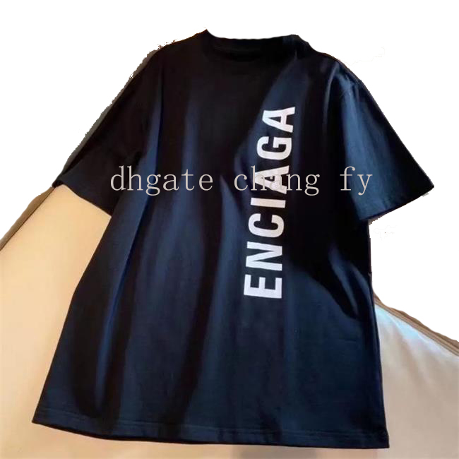 

Designer Brand Women's Plus T Shirts White Black Short Sleeves Printed Casual Loose Round Neck Summer Couples Clothing Asia S-5XL 760077413