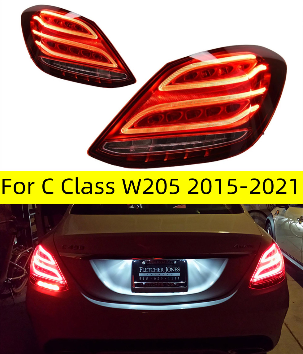 Feu arrière de pièces automobiles pour classe C W205 C180 C200 C260 20 15-20 21, feux arrière, feux de Stop, accessoires de feu arrière peut fonc