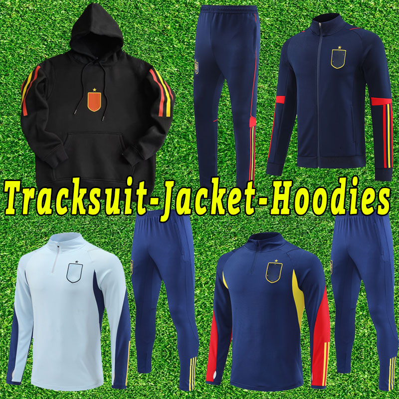 

Spain world soccer Jerseys cup 2022 national unifroms Man RODRIGO CANALES ANSU FATI RAMOS SAUL KOKE ASENSIO MORATA Long sleeve tracksuit jacket hoodies pants, As shown
