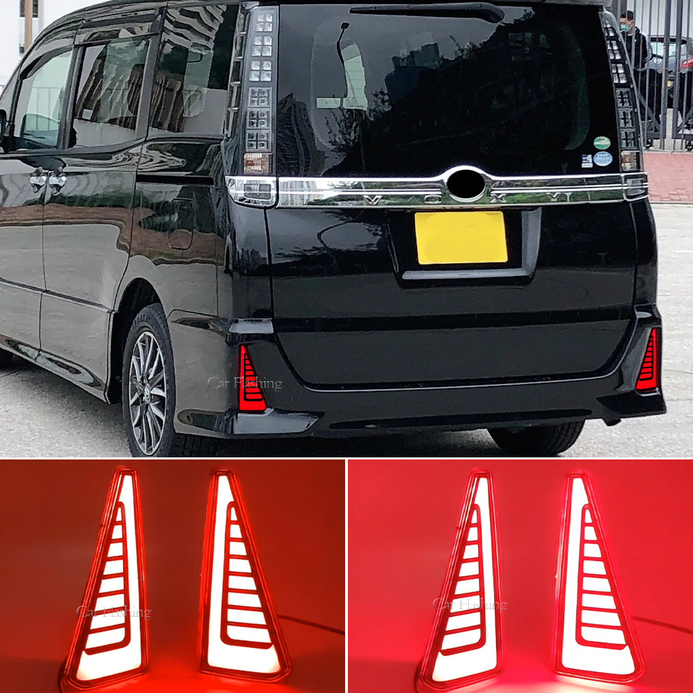 

1 Pair Dancing Brake light For Toyota NOAH VOXY 80 Series Car LED Rear Fog Lamp Bumper Light Auto Brake Daylight Turn Signals