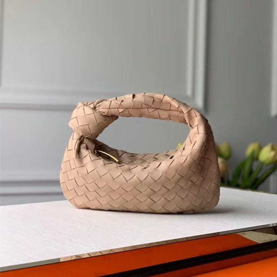 

Evening Bags Women Luxurys Designers jodie Bags leather New Designer Wallets Soft Woven with Knotted Fashion Handbag underarm bag, Black