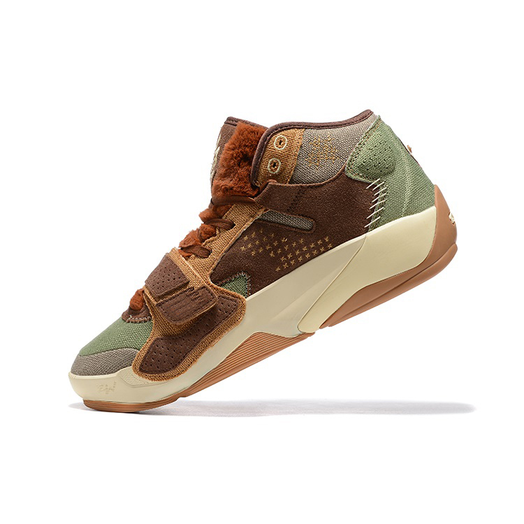 

Mens williamson zion 2 PF basketball shoes Voodoo Brown Green Gold Suede Orange Purple Graffiti Bred jumpman 2s sneakers tennis with box, Beige