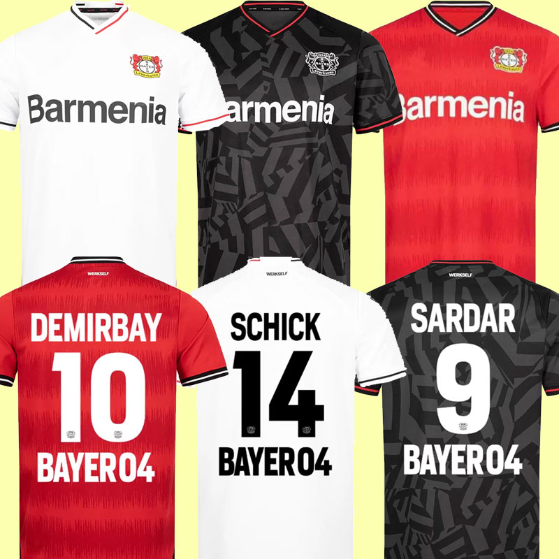 

22-23 Bayer 04 Leverkusen Soccer Jerseys 2022 2023 PAULINHO TAPSOBA SCHICK DIABY CH. ARANGUIZ WIRTZ FRIMPONG ADLI HINCAPIE Football Uniforms Men Shirts, Away+patch