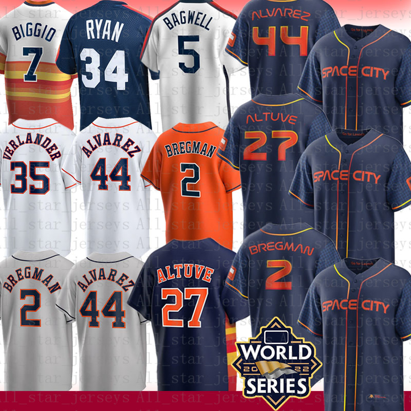 

2022 Houston Space City Connect Astros Baseball Jersey Jose Altuve Yordan Alvarez Alex Bregman Kyle Tucker Craig Biggio Justin Verlander Yuli Gurriel Jeremy Pena, Women size:s-2xl(taikongren)