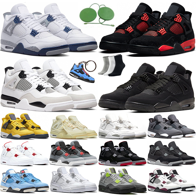 

Jumpman OG 4 4s basketball shoes Midnight Navy Red Thunder Sail Black Cat Infrared Pure Money University Blue White Oreo Fire Red mens Cheap