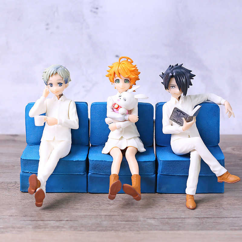 

Anime The Promised Neverland Emma Norman Ray PVC Figure Figurine Model Toy C0220